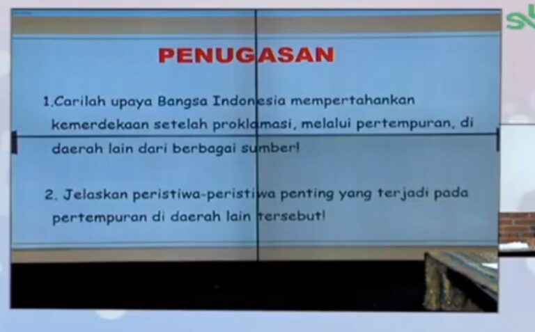 Jelaskan peristiwa-peristiwa yang penting pada pertempuran di daerah lain tersebut!