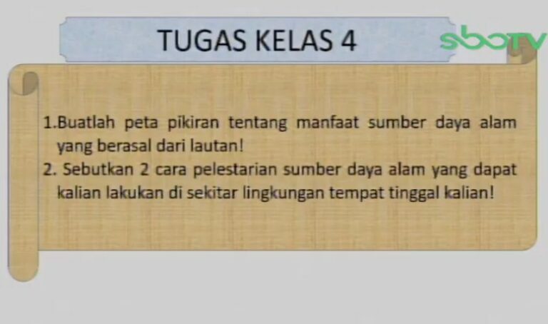 Buatlah peta pikiran tentang manfaat sumber daya alam yang berasal dari lautan!