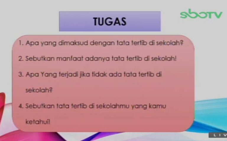 Apa yang dimaksud dengan tata tertib di sekolah?