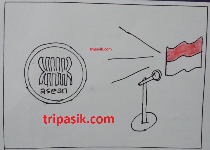 Contoh gambar visual teks "Bahasa Indonesia Layak Menjadi Bahasa ASEAN"