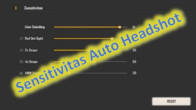 Settingan Sensitivitas FF Auto Headshot