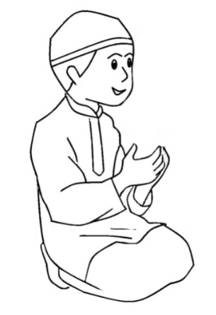 Gambar anak berdoa kartun