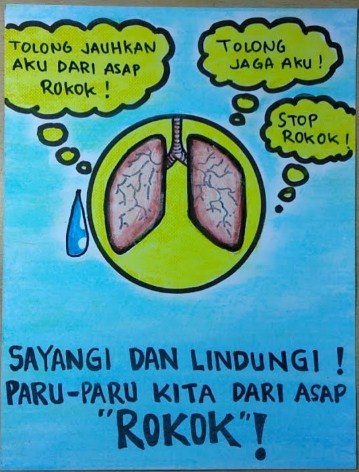  Poster "Cara Merawat Organ Pernafasan" 